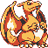 #006 Charizard sprite Amarillo