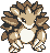 #028 Sandslash sprite Amarillo