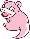 #079 Slowpoke sprite Amarillo