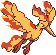 #146 Moltres sprite Amarillo