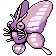 #049 Venomoth sprite Rojo / Azul