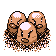 #051 Dugtrio sprite Rojo / Azul