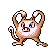 #056 Mankey sprite Rojo / Azul