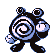 #061 Poliwhirl sprite Rojo / Azul