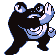 #062 Poliwrath sprite Rojo / Azul