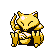 #063 Abra sprite Rojo / Azul