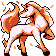 #078 Rapidash sprite Rojo / Azul
