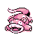 #079 Slowpoke sprite Rojo / Azul