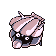 #090 Shellder sprite Rojo / Azul