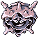 #091 Cloyster sprite Rojo / Azul