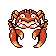#098 Krabby sprite Rojo / Azul