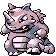#112 Rhydon sprite Rojo / Azul