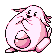 #113 Chansey sprite Rojo / Azul