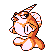 #118 Goldeen sprite Rojo / Azul