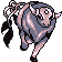 #128 Tauros sprite Rojo / Azul