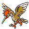#022 Fearow sprite Plata