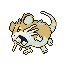 #020 Raticate sprite Plata Shiny