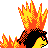 #156 Quilava sprite Posterior