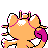 #052 Meowth sprite Posterior Shiny