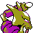 #065 Alakazam sprite Posterior Shiny