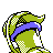 #071 Victreebel sprite Posterior Shiny