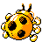 #165 Ledyba sprite Posterior Shiny