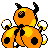 #166 Ledian sprite Posterior Shiny