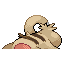 #287 Slakoth sprite Posterior