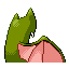 #042 Golbat sprite Posterior Shiny
