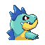 #159 Croconaw sprite Posterior Shiny
