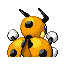 #166 Ledian sprite Posterior Shiny