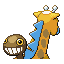 #203 Girafarig sprite Posterior Shiny