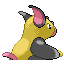 #326 Grumpig sprite Posterior Shiny