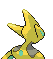 #386 Deoxys Ataque sprite Posterior Shiny