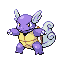 #008 Wartortle sprite Rojo Fuego / Verde Hoja