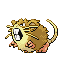 #020 Raticate sprite Rojo Fuego / Verde Hoja