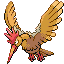 #022 Fearow sprite Rojo Fuego / Verde Hoja