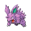 #033 Nidorino sprite Rojo Fuego / Verde Hoja