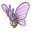 #049 Venomoth sprite Rojo Fuego / Verde Hoja