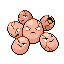 #102 Exeggcute sprite Rojo Fuego / Verde Hoja