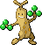 #185 Sudowoodo sprite Rojo Fuego / Verde Hoja