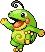 #186 Politoed sprite Rojo Fuego / Verde Hoja