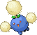#189 Jumpluff sprite Rojo Fuego / Verde Hoja