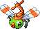 #193 Yanma sprite Rojo Fuego / Verde Hoja