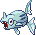#223 Remoraid sprite Rojo Fuego / Verde Hoja