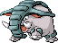 #232 Donphan sprite Rojo Fuego / Verde Hoja