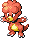 #240 Magby sprite Rojo Fuego / Verde Hoja