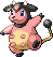 #241 Miltank sprite Rojo Fuego / Verde Hoja