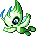 #251 Celebi sprite Rojo Fuego / Verde Hoja