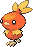 #255 Torchic sprite Rojo Fuego / Verde Hoja